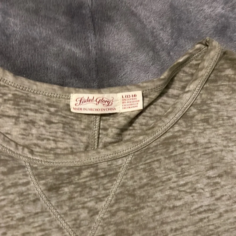Faded Glory 3/4 sleeve top size large - Picture 2 of 3